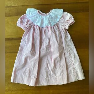 Lavender Blue girl’s 2T pink ruffle collar corduroy dress